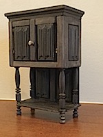 Sandy Edwards has used my linenfold panels to make this lovely gothic cupboard